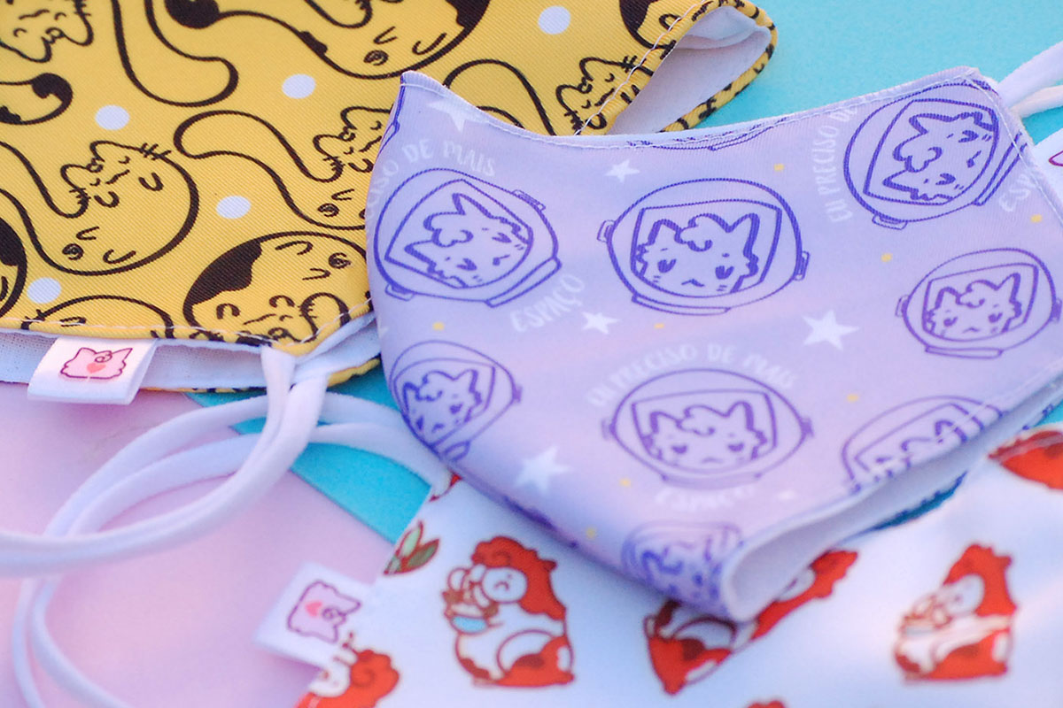 Estampas Fofas para Máscaras